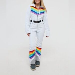 OOSC Women's Rainbow Road Curved Female Ski Suit Size M